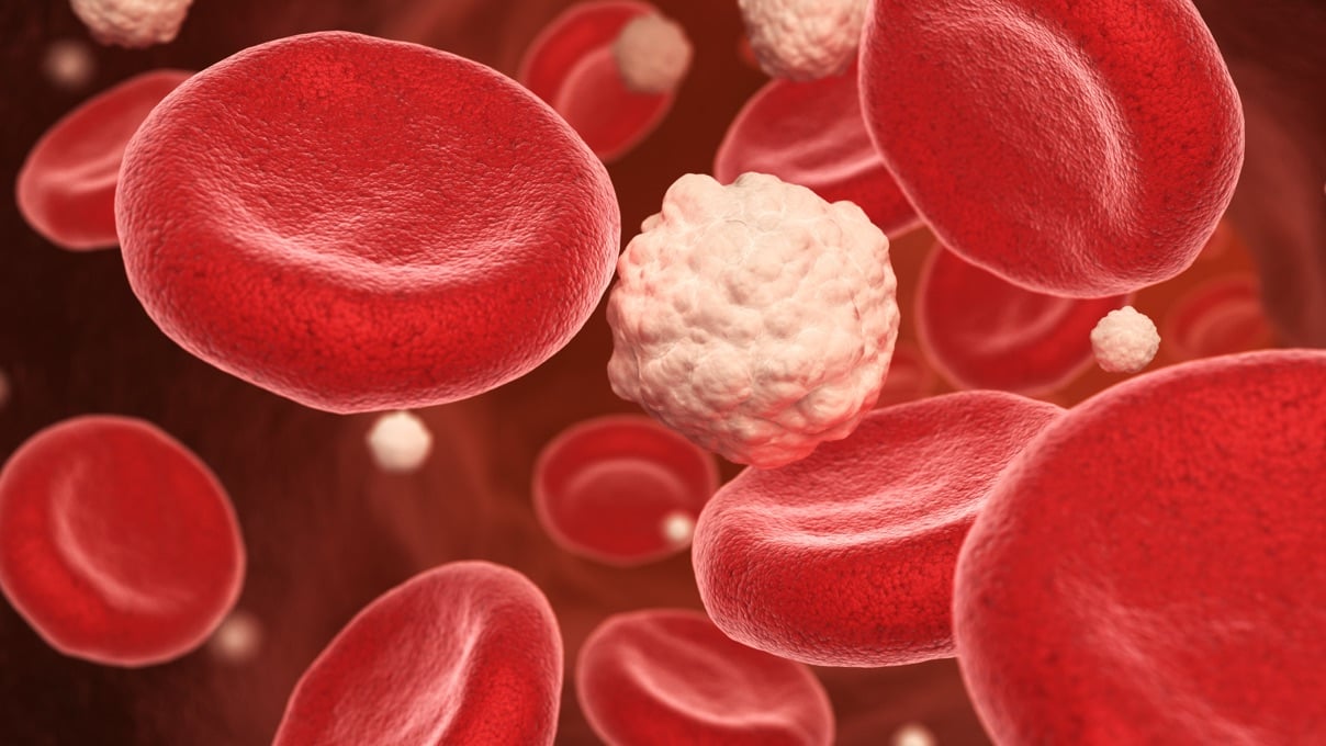 Graphic of red blood cells.